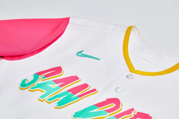 San Diego Padres Cool Base "Vibrant" City Connect Jersey 2022 - All Stitched - Image 2