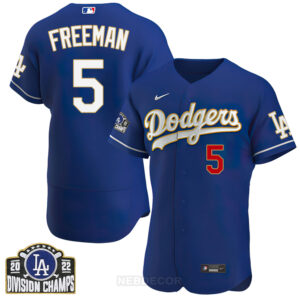 Women's Los Angeles Dodgers Patch NL West Division Champions 2022 Jersey - All Stitched