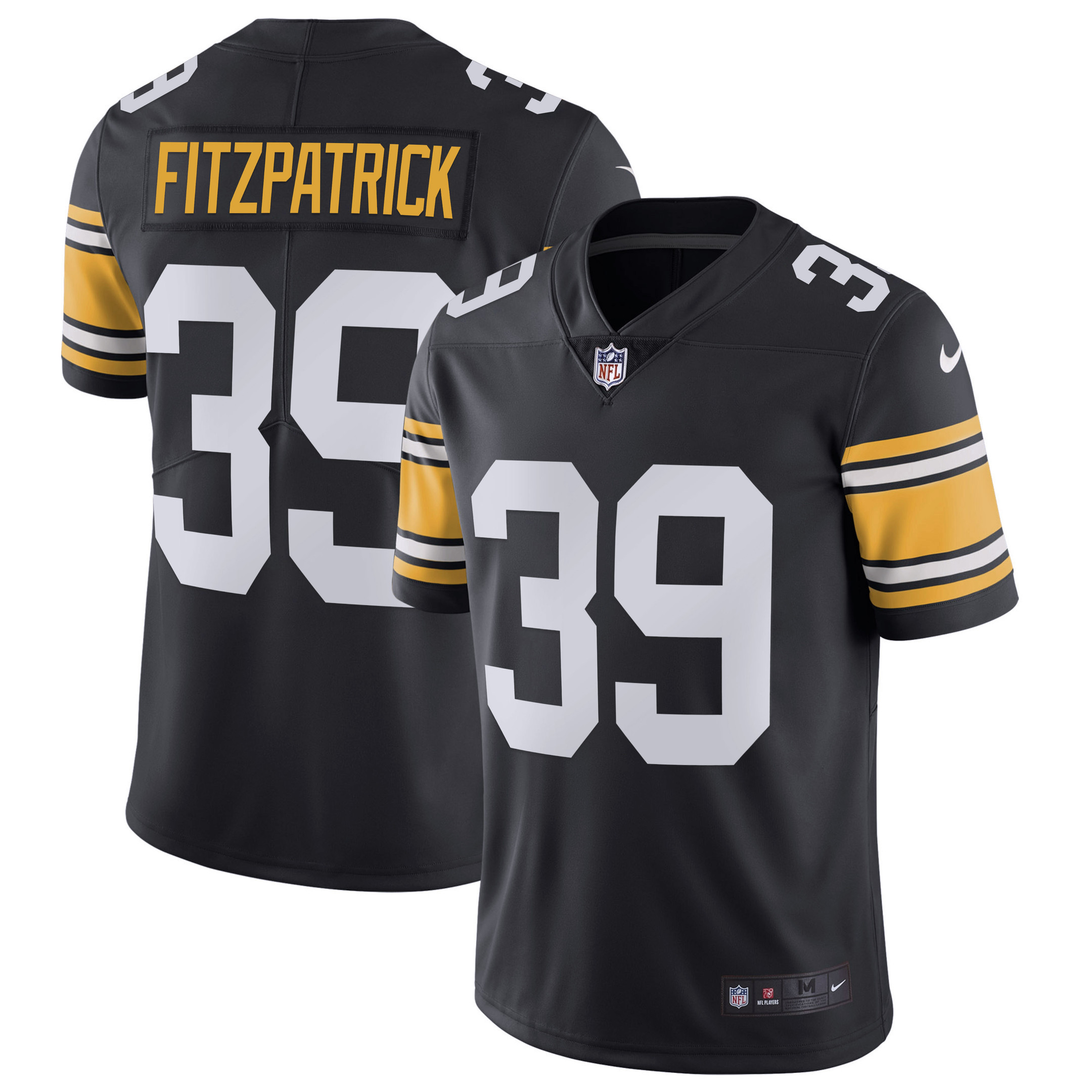 Men's Steelers Alternate Vapor Untouchable Limited - Black - All Stitched - Image 3