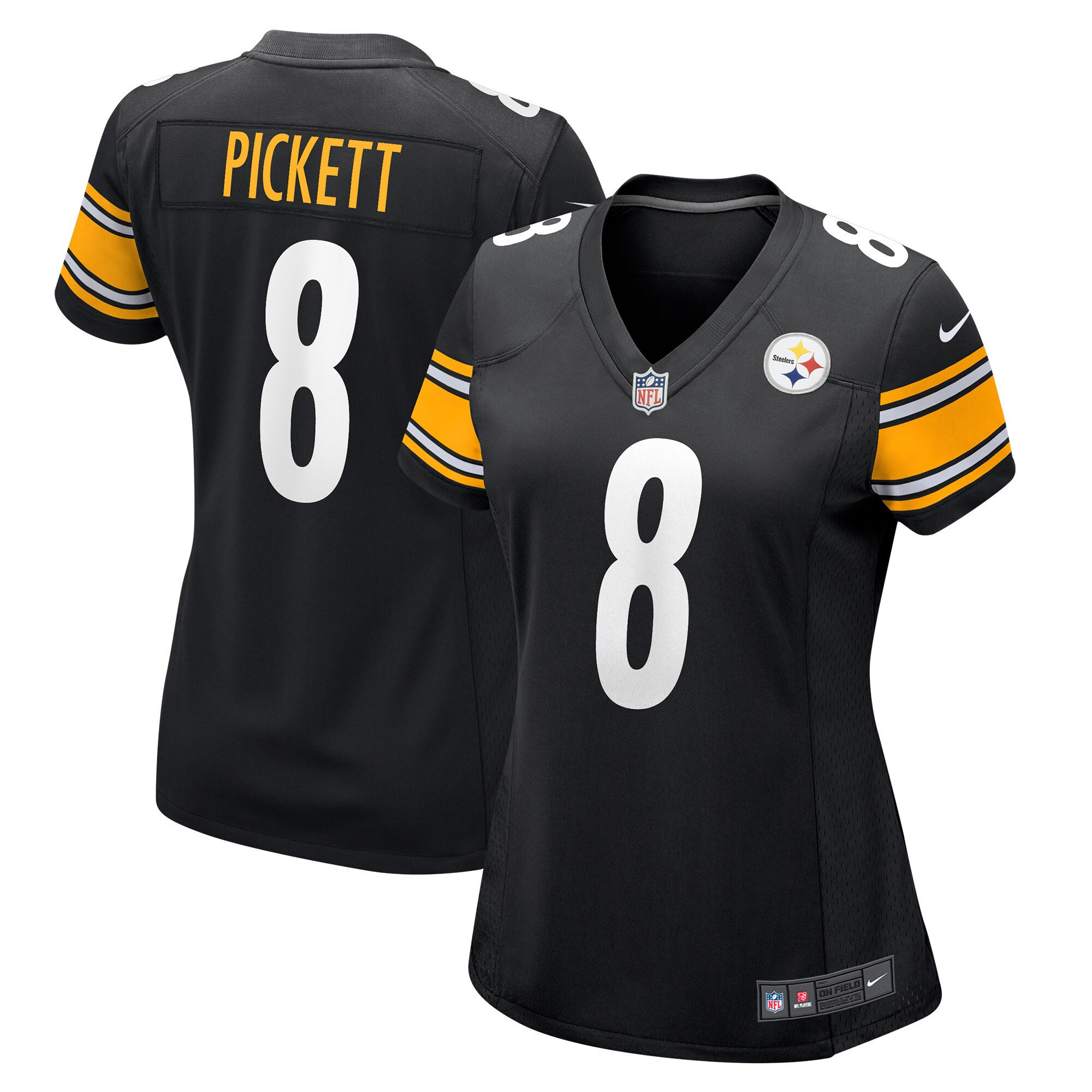 Steelers 2022 NFL Draft First Round Pick Game - Black - All Stitched - Image 9