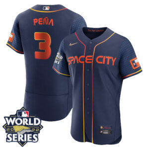 Youth's Houston Astros Space City 2022 World Series Jersey – All Stitched
