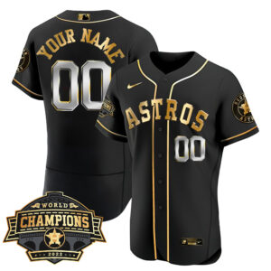 Houston Astros 2022 Champions Limited Custom Name And Number Jersey - All Stitched