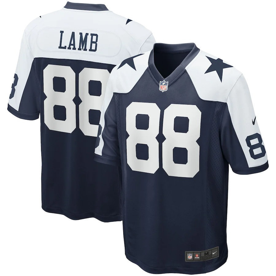 CeeDee Lamb Cowboys Game Team - All Stitched - Image 3