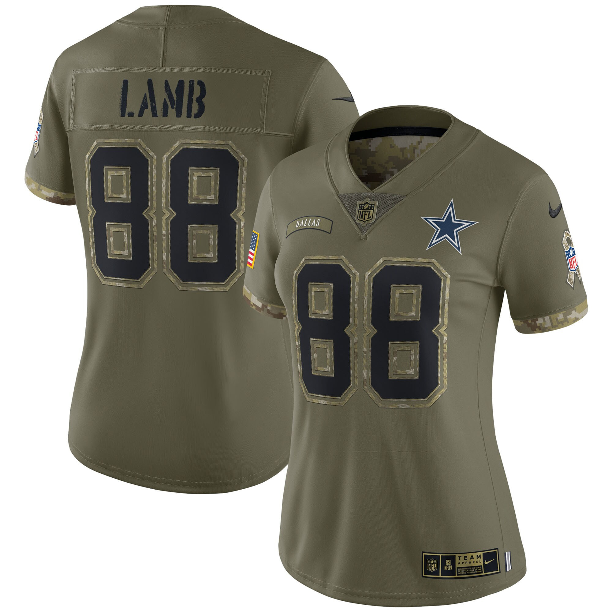 Cowboys Salute To Service 2022 Limited - Olive - All Stitched - Image 8