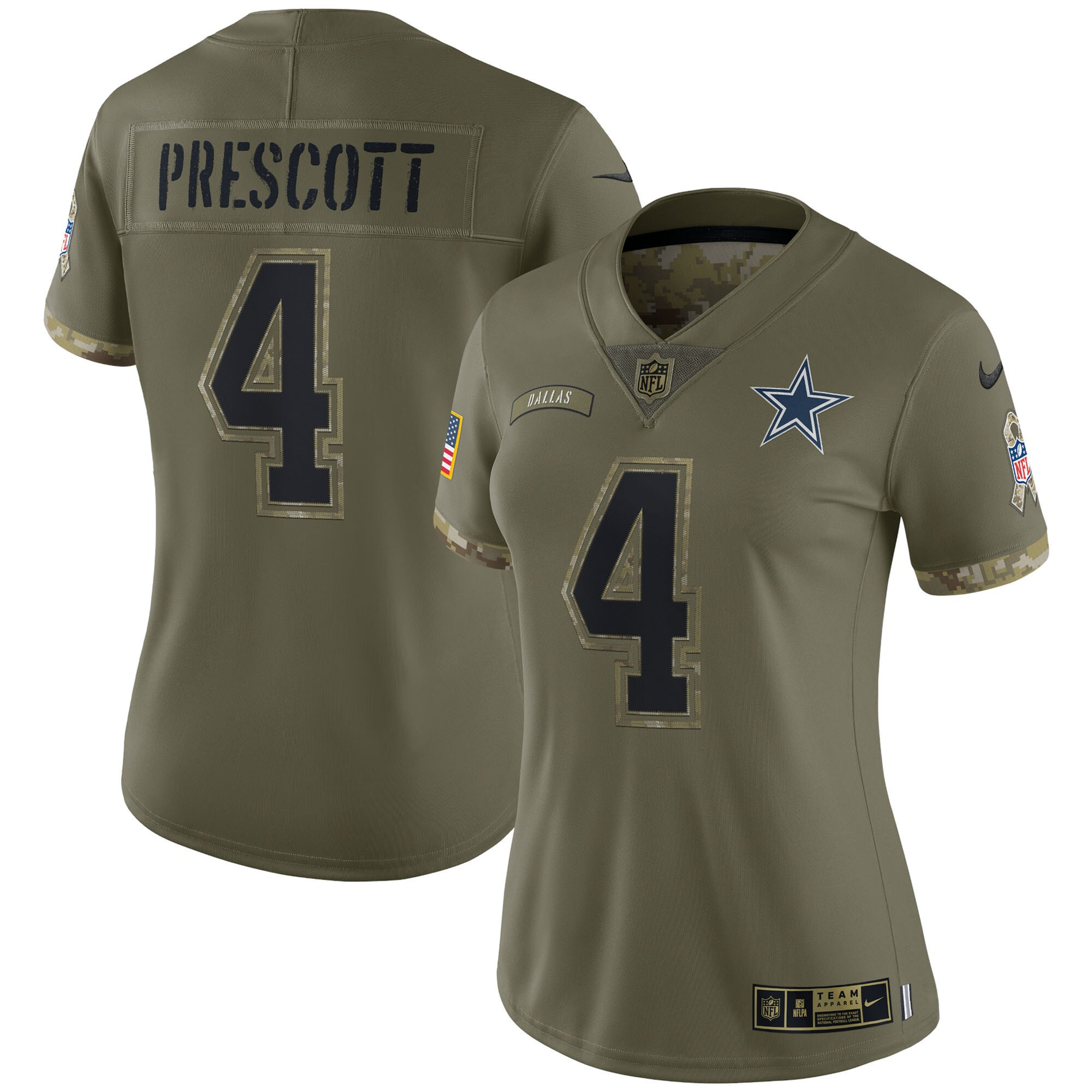 Cowboys Salute To Service 2022 Limited - Olive - All Stitched - Image 7
