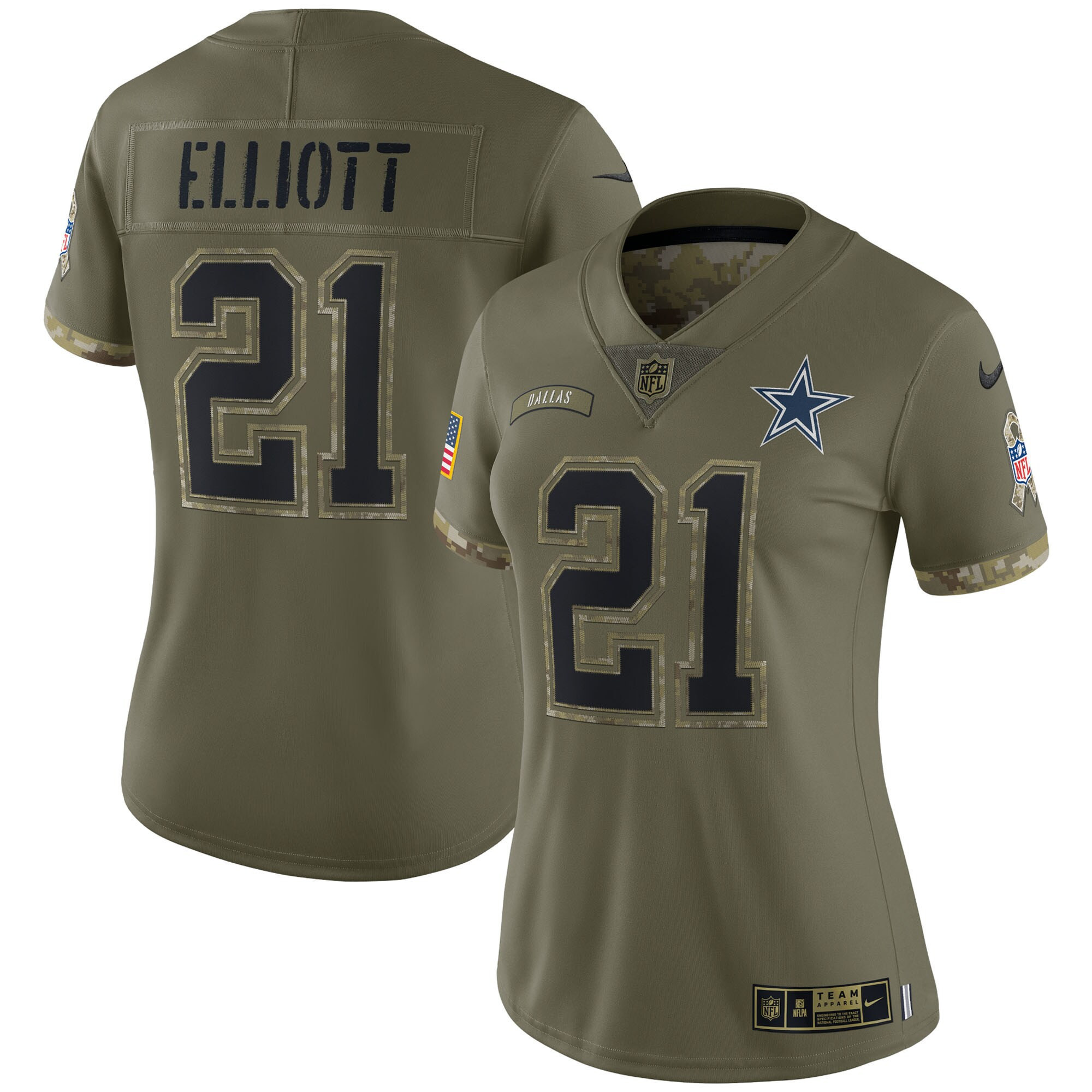 Cowboys Salute To Service 2022 Limited - Olive - All Stitched - Image 9