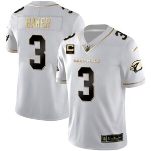 Men's Arizona Cardinals Black Gold & White Gold Vapor Limited Jersey - All Stitched