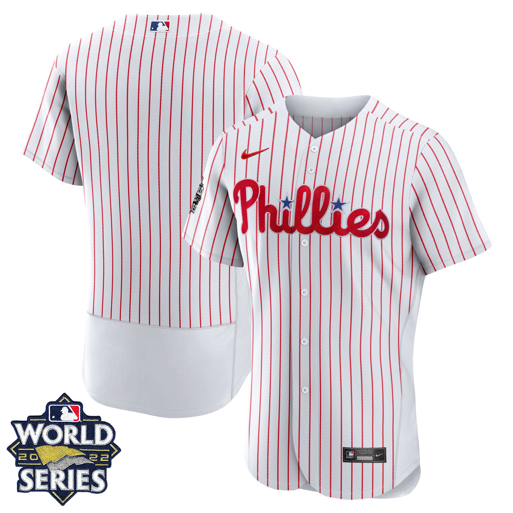 Youth's Philadelphia Phillies 2022 World Series Home Player Jersey - All Stitched - Image 6