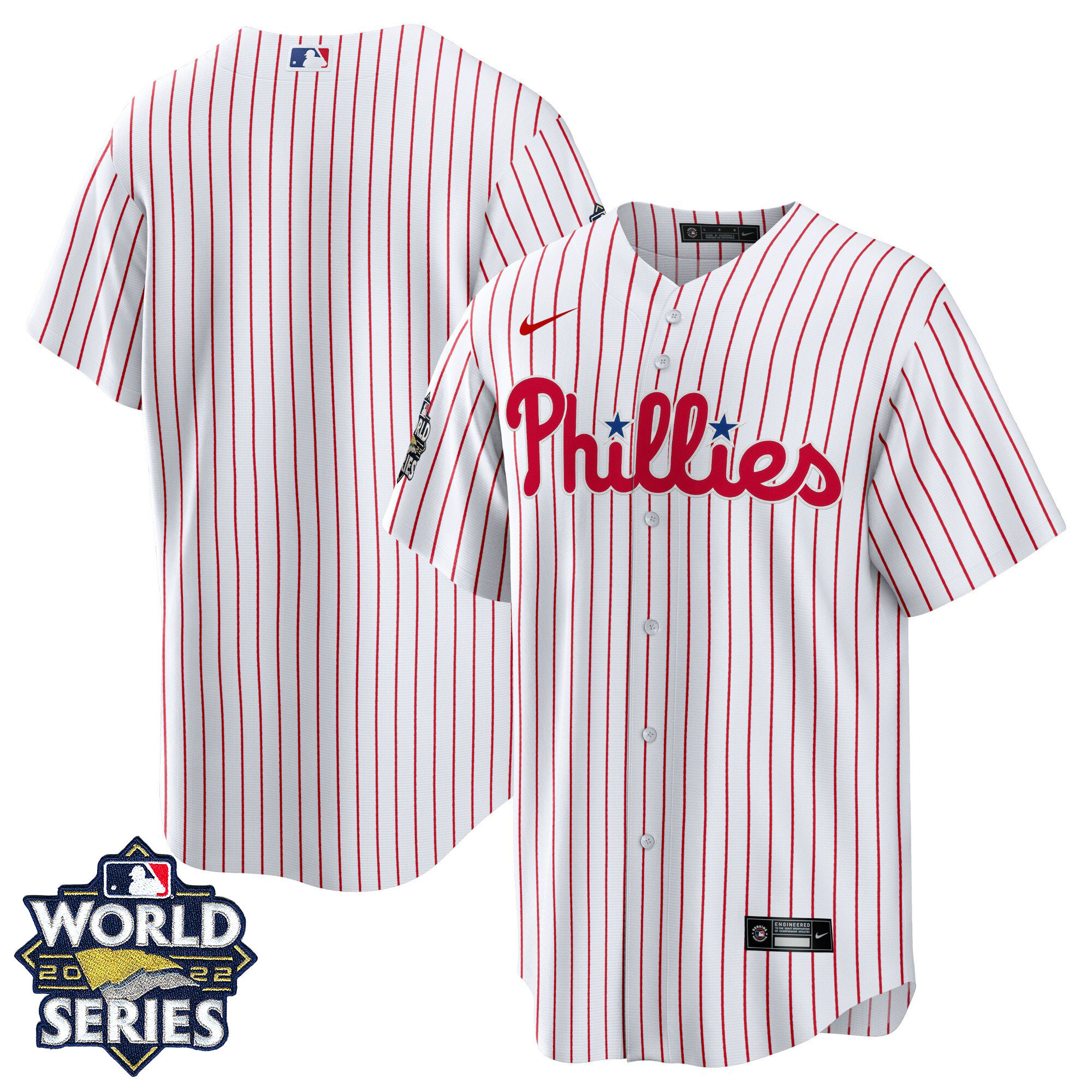 Youth's Philadelphia Phillies 2022 World Series Home Player Jersey - All Stitched - Image 3
