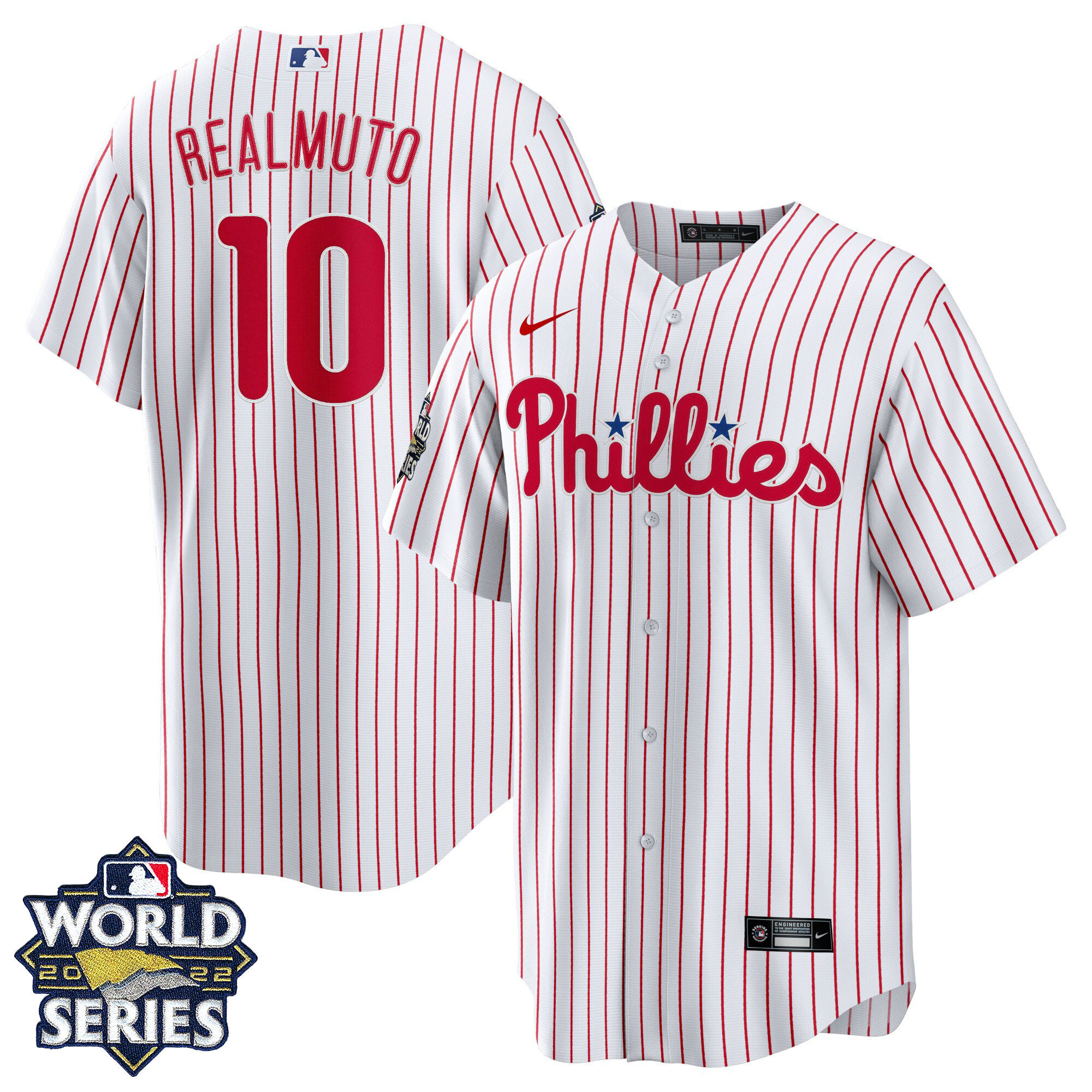 Men's Philadelphia Phillies 2022 World Series Home Player Jersey - All Stitched - Image 2