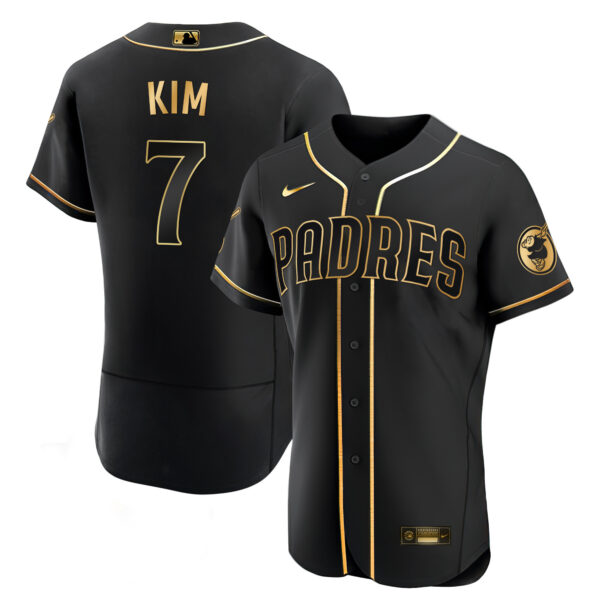 Men's San Diego Padres Black Limited & Gold Jersey - All Stitched - Image 18