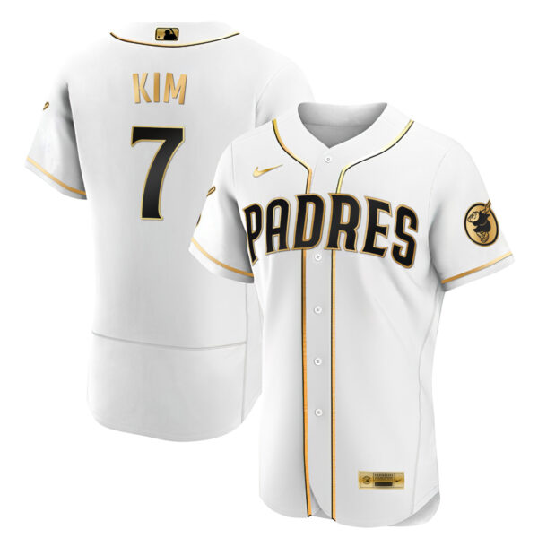 Men's San Diego Padres Black Limited & Gold Jersey - All Stitched - Image 30