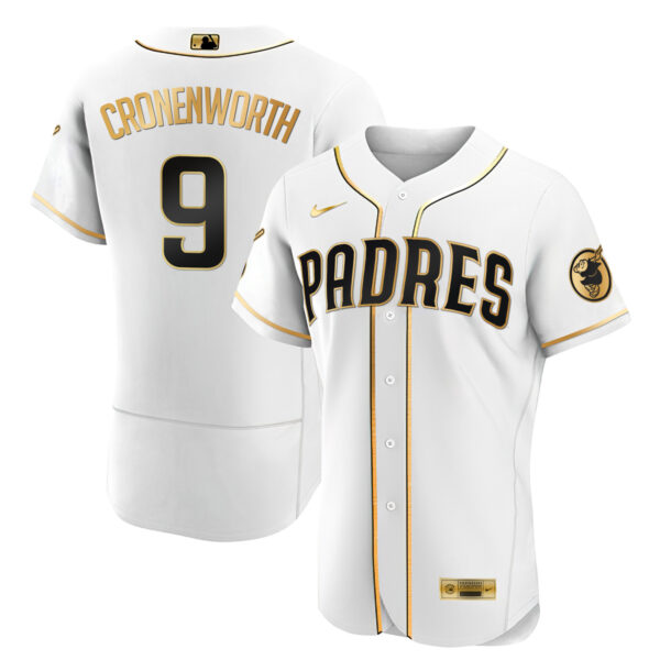 Men's San Diego Padres Black Limited & Gold Jersey - All Stitched - Image 26