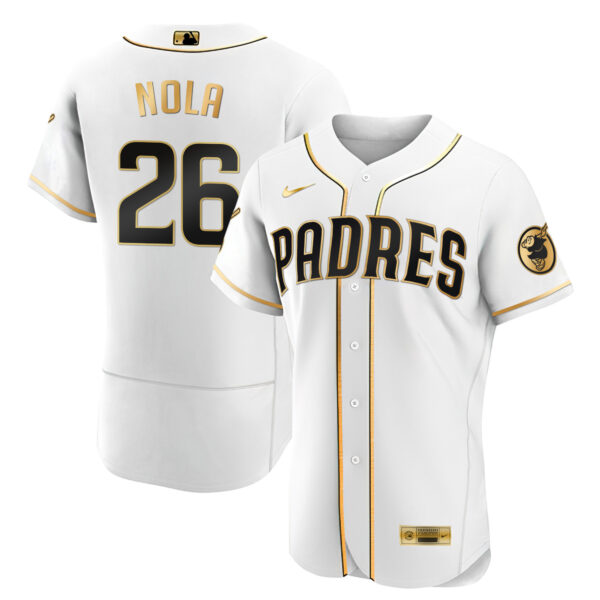 Men's San Diego Padres Black Limited & Gold Jersey - All Stitched - Image 28