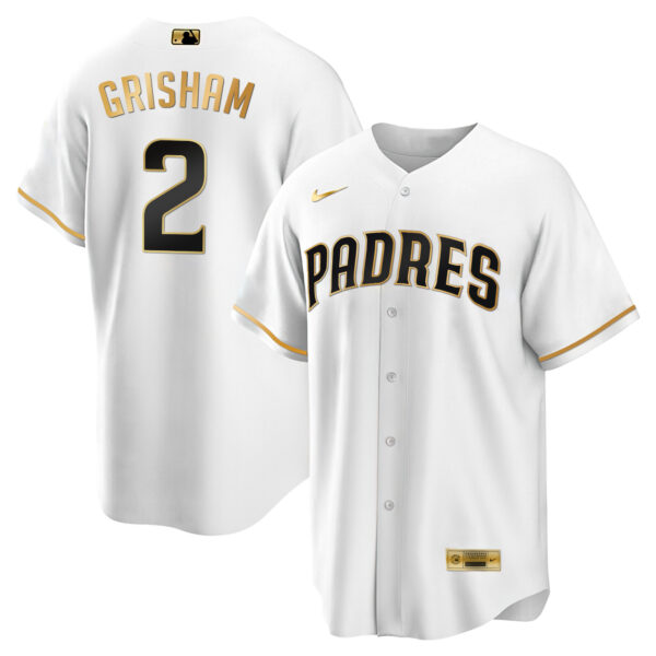 Men's San Diego Padres Black Limited & Gold Jersey - All Stitched - Image 35