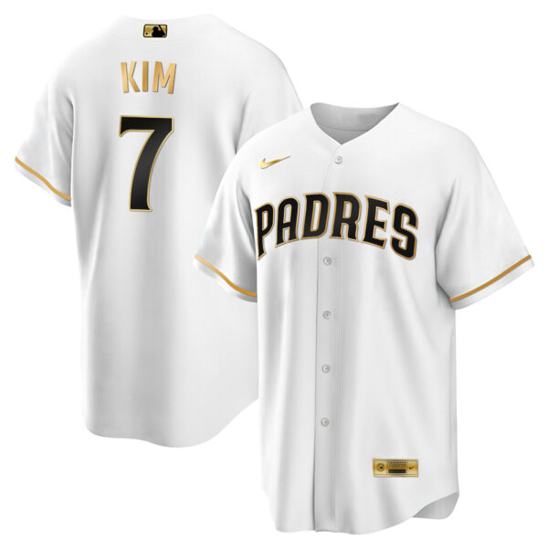 Men's San Diego Padres Black Limited & Gold Jersey - All Stitched - Image 36
