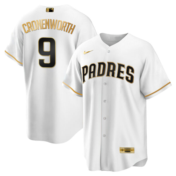 Men's San Diego Padres Black Limited & Gold Jersey - All Stitched - Image 32