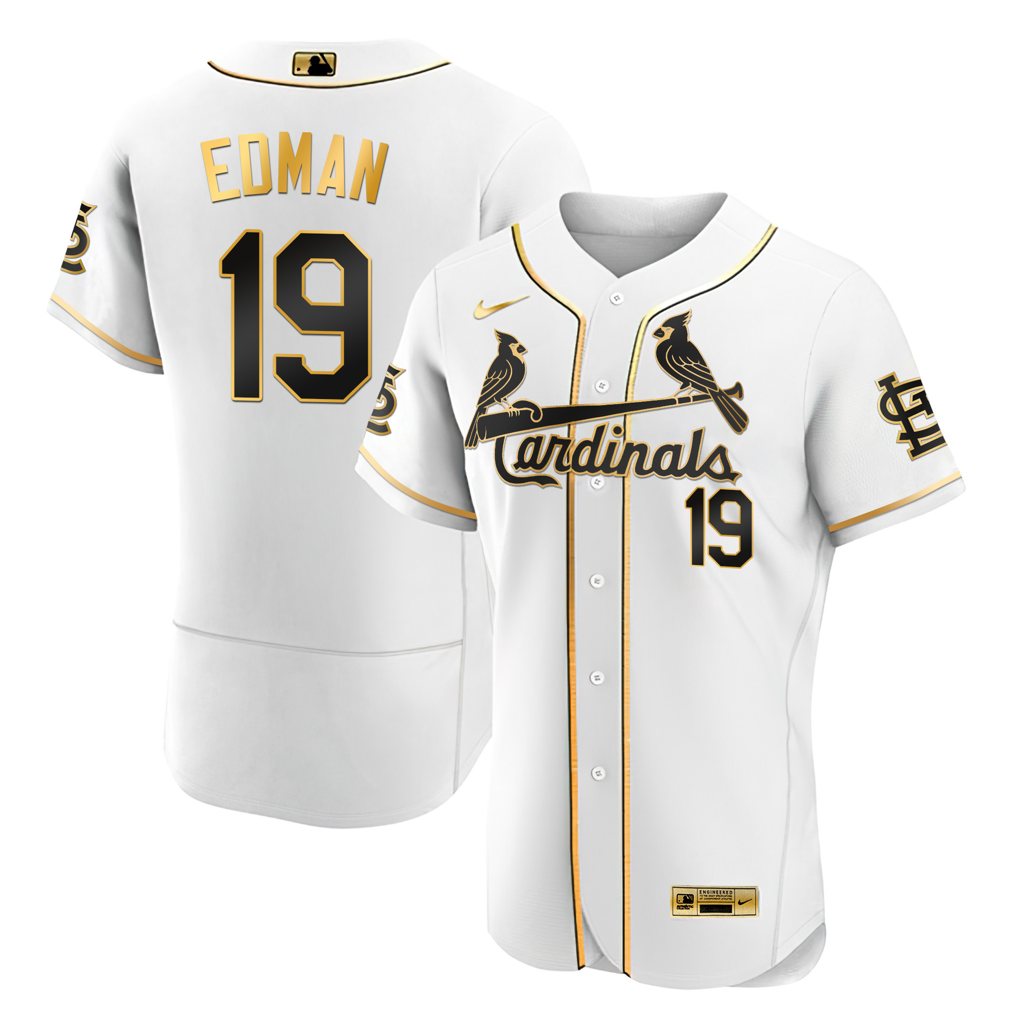 Men's St. Louis Cardinals Black Limited & Gold Jersey - All Stitched - Image 29