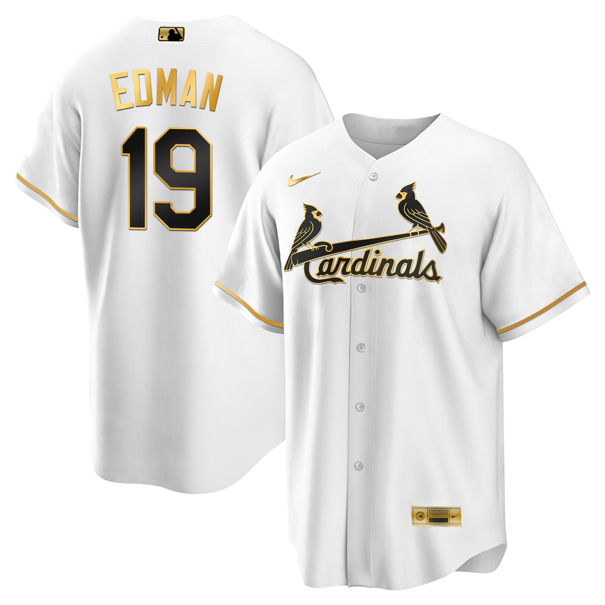 Men's St. Louis Cardinals Black Limited & Gold Jersey - All Stitched - Image 35