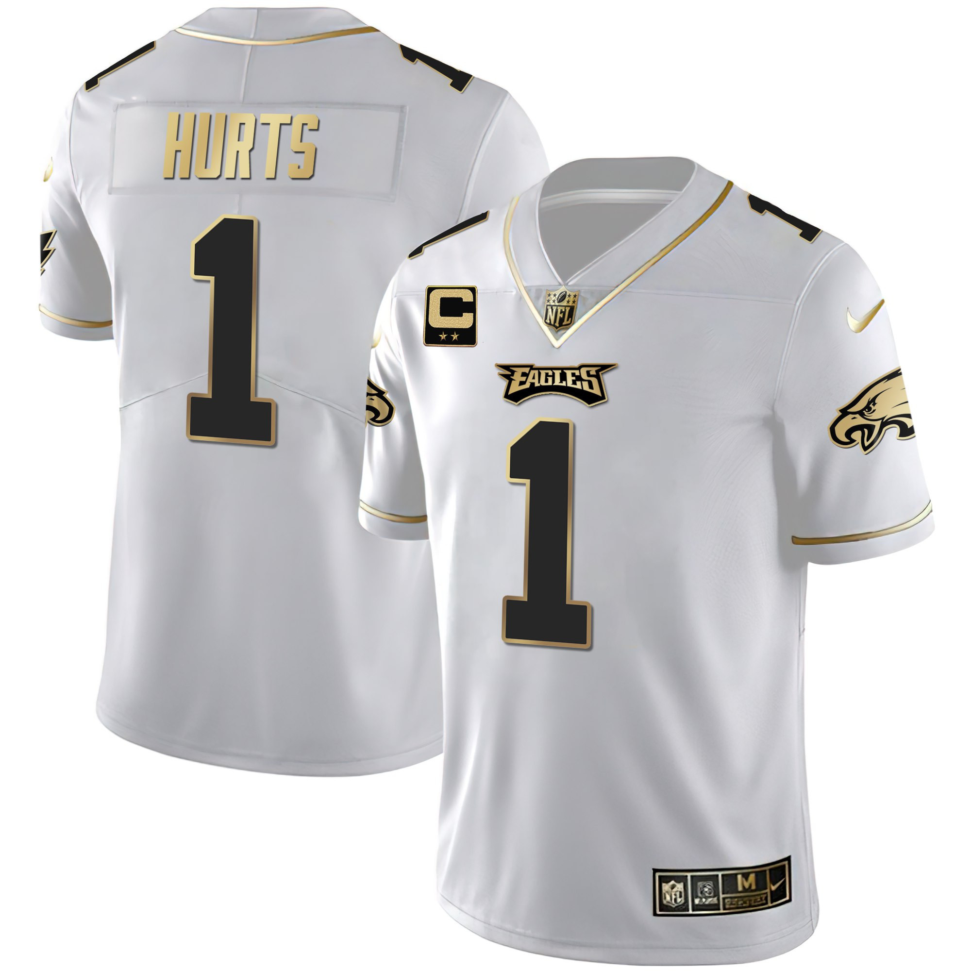 Men's Eagles Gold & Split Vapor - All Stitched