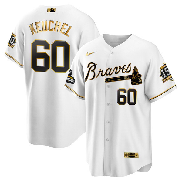 Atlanta Braves World Series Champion White Gold Flex Base Jersey 2021 – Stitched - Image 8