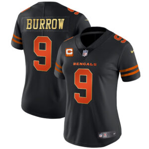 Women's Bengals Black Gold Vapor Jersey - All Stitched