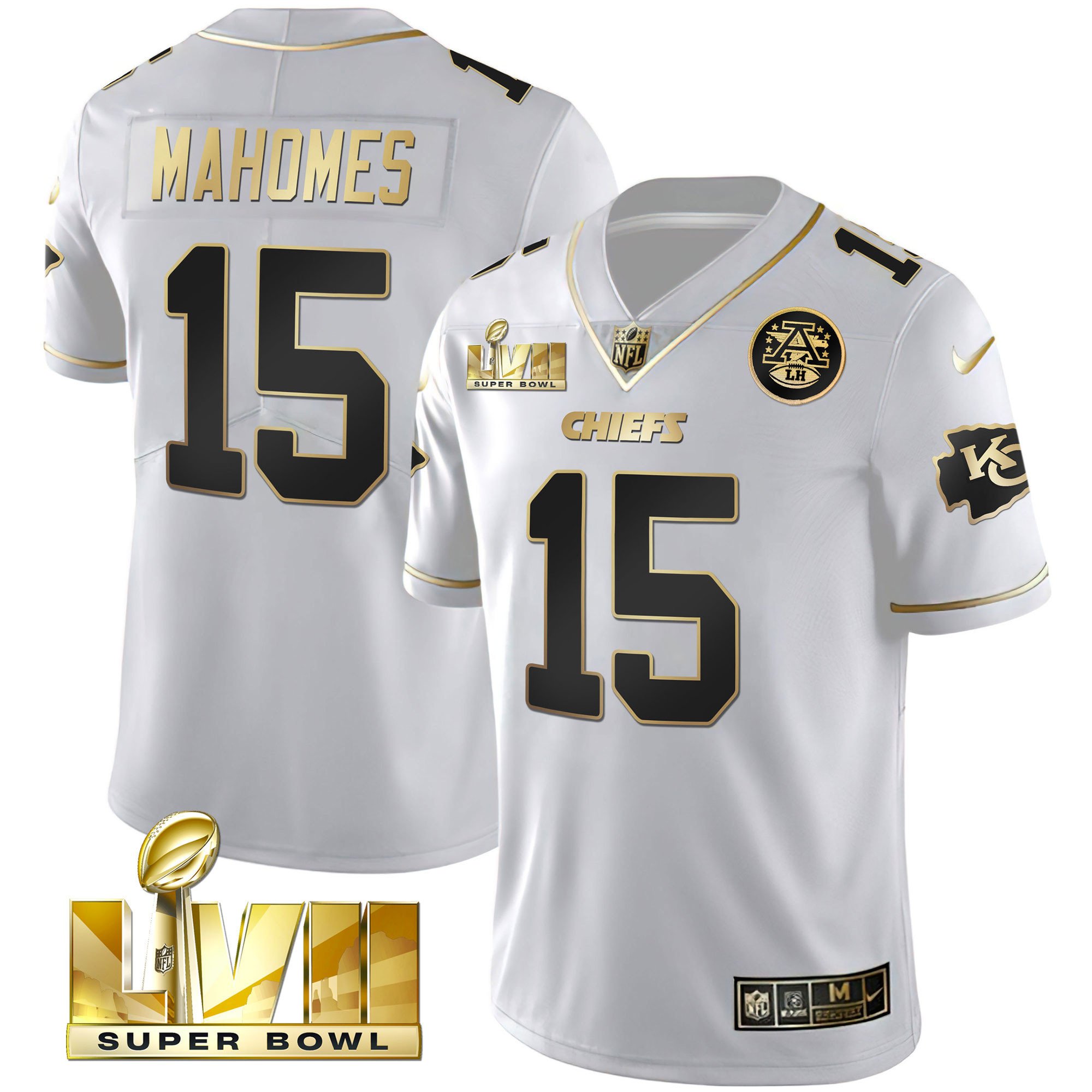 Youth's Chiefs Super Bowl Vapor Gold Jersey - All Stitched - Image 17