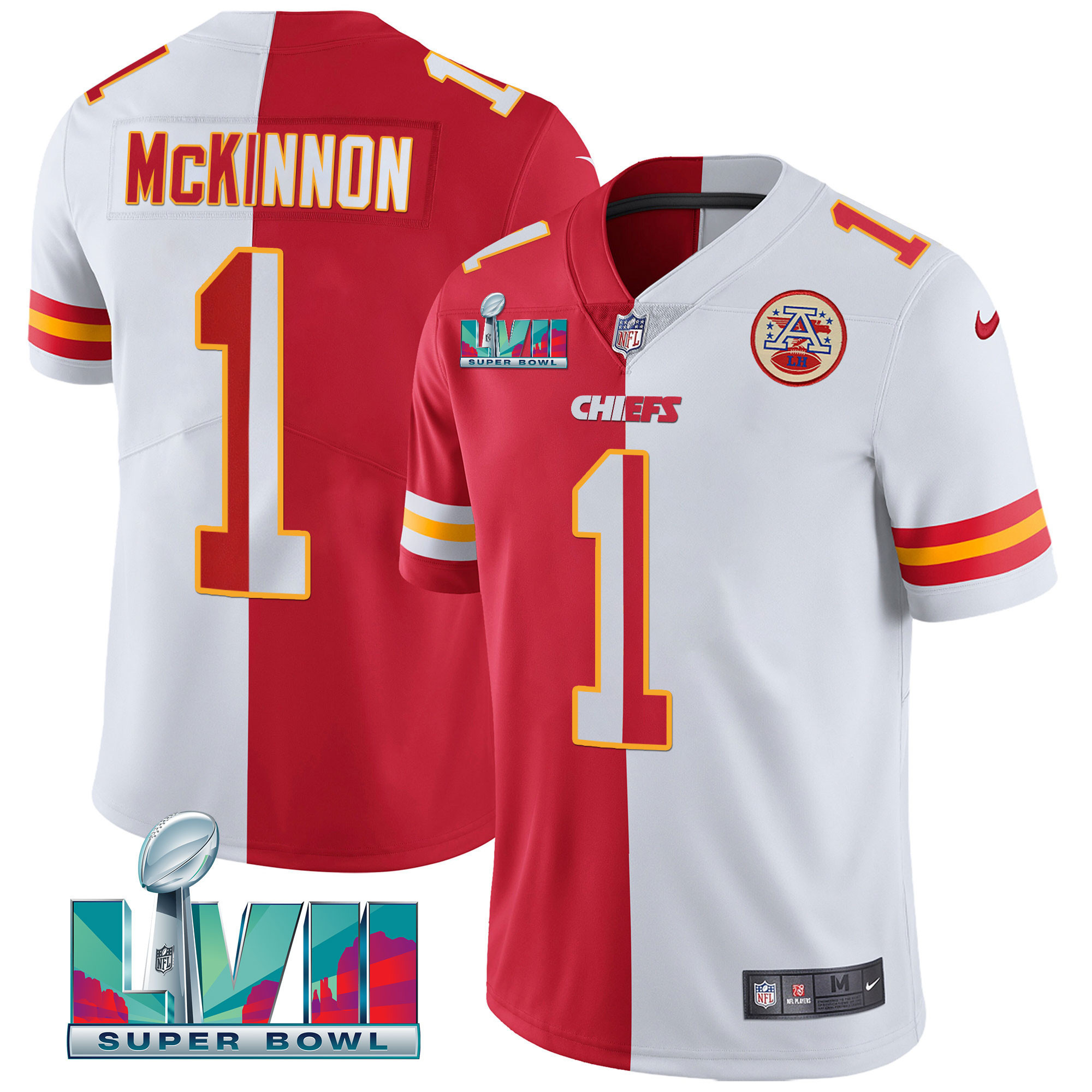 Youth's Chiefs Super Bowl Vapor Gold Jersey - All Stitched - Image 48