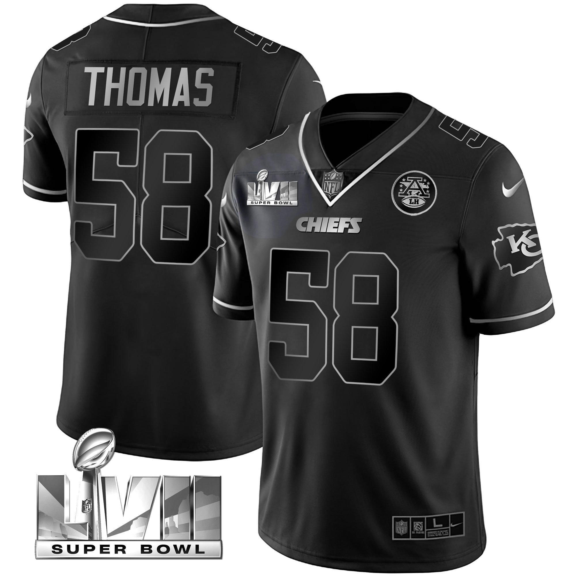 Youth's Chiefs Super Bowl Vapor Gold Jersey - All Stitched - Image 37
