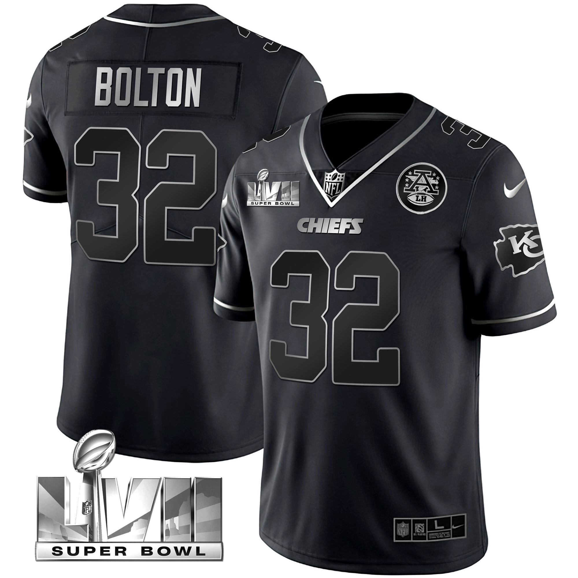 Youth's Chiefs Super Bowl Vapor Gold Jersey - All Stitched - Image 35