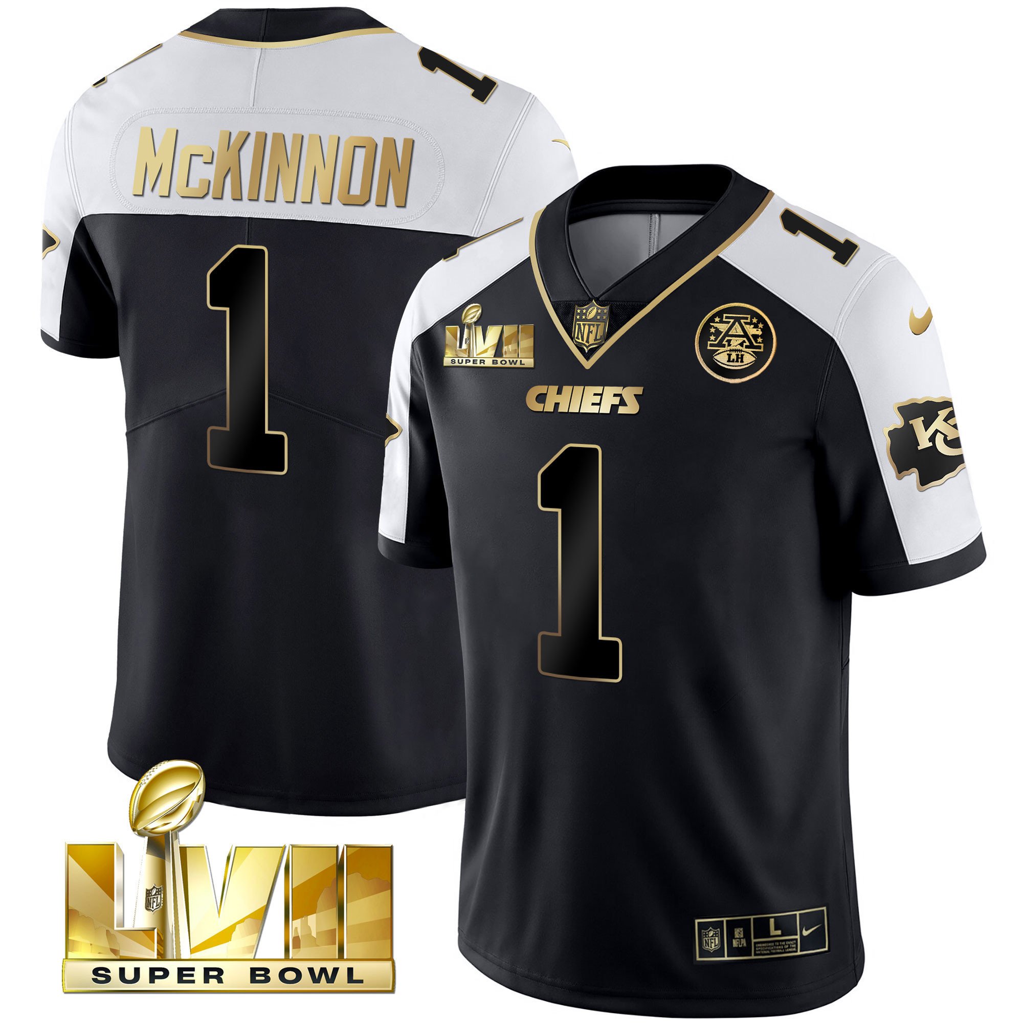 Youth's Chiefs Super Bowl Vapor Gold Jersey - All Stitched - Image 32