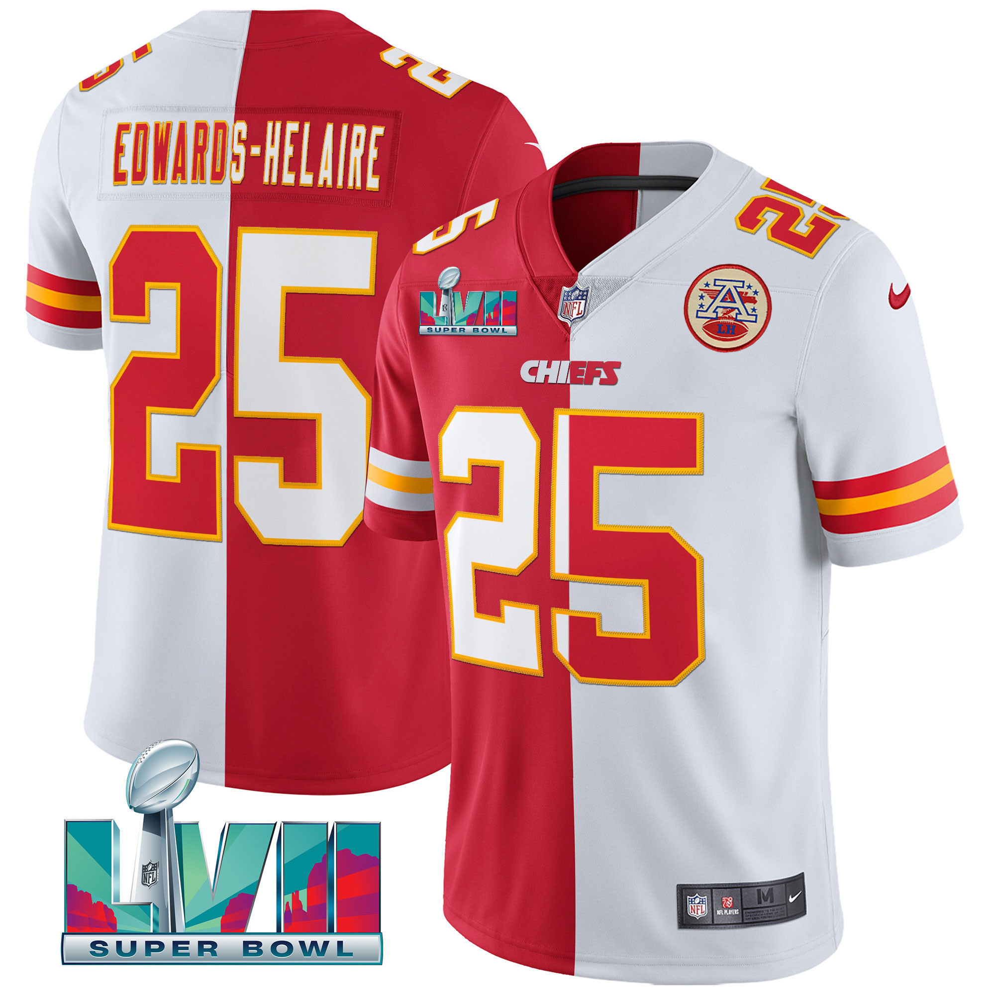 Youth's Chiefs Super Bowl Vapor Gold Jersey - All Stitched - Image 47