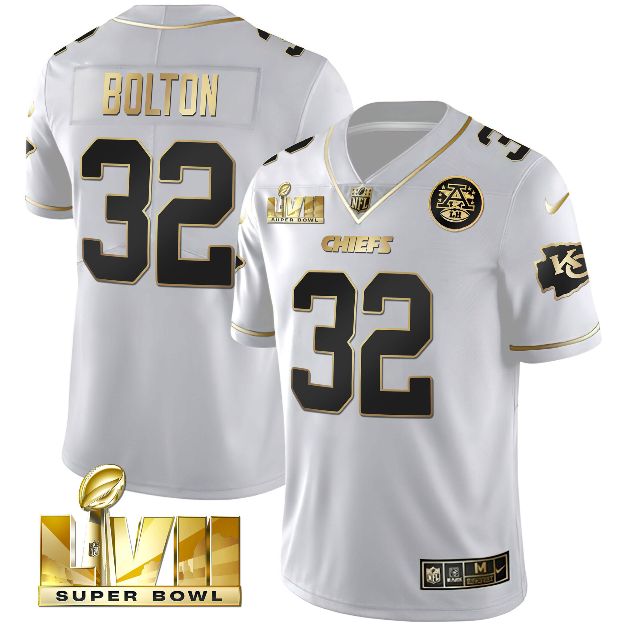 Youth's Chiefs Super Bowl Vapor Gold Jersey - All Stitched - Image 19