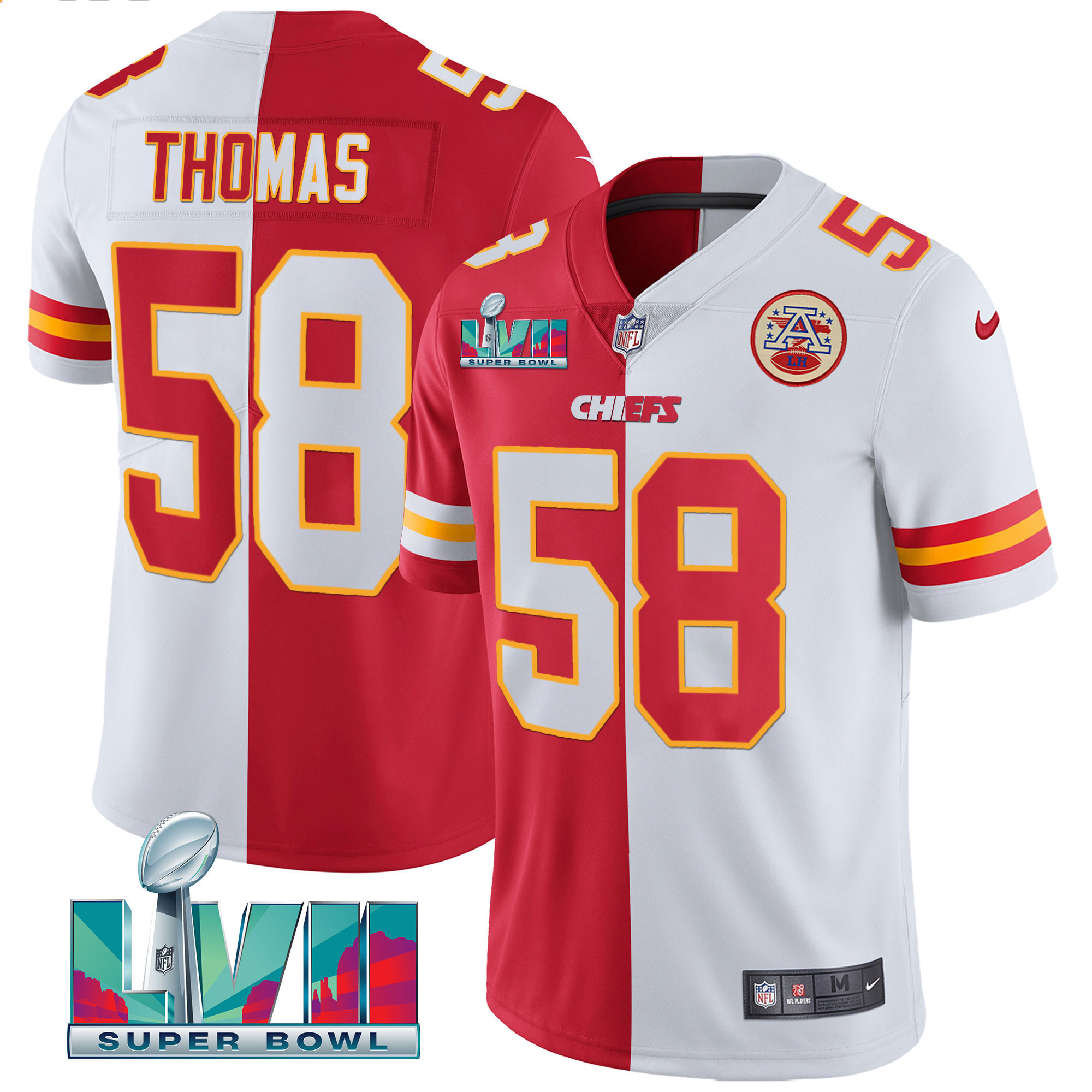 Youth's Chiefs Super Bowl Vapor Gold Jersey - All Stitched - Image 45