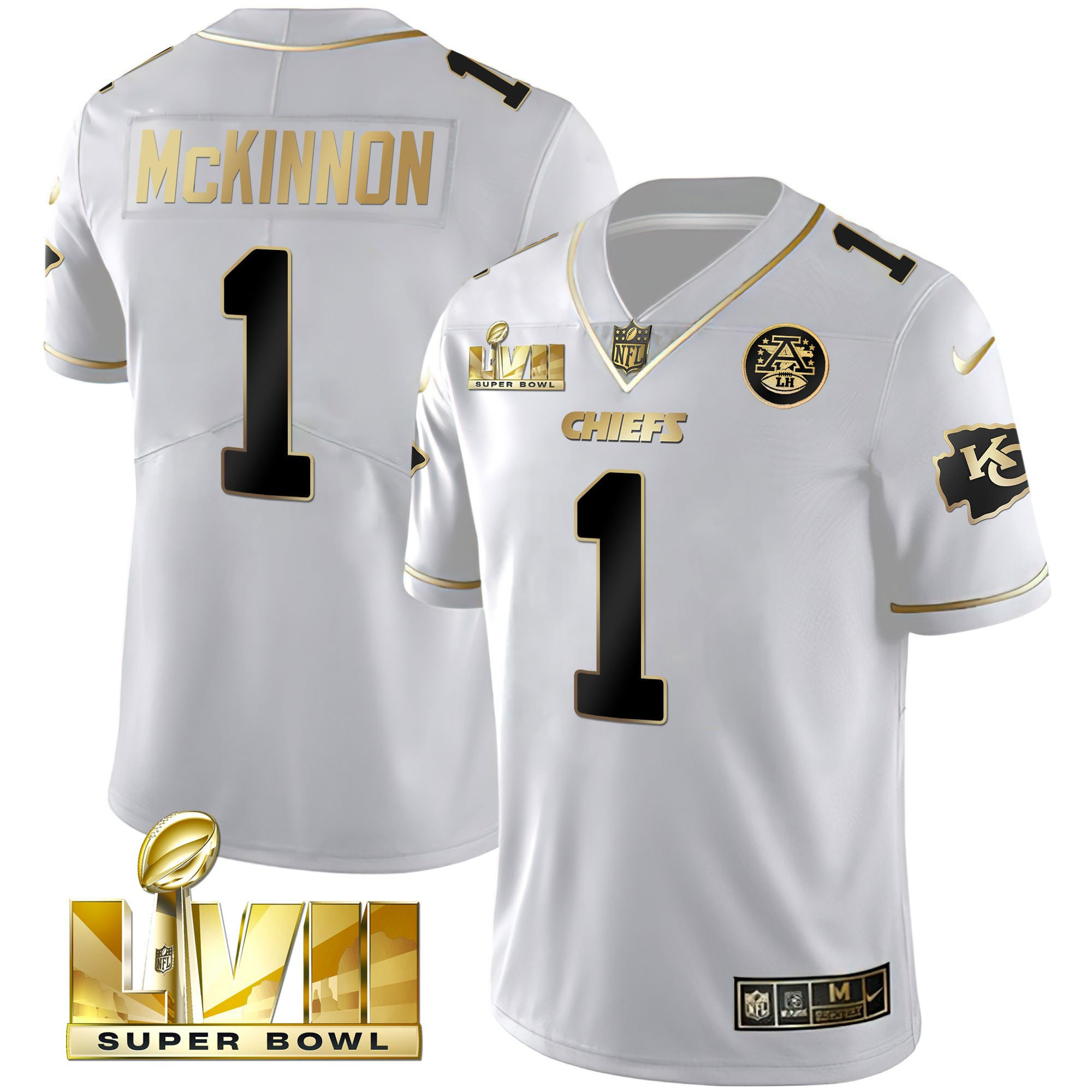 Youth's Chiefs Super Bowl Vapor Gold Jersey - All Stitched - Image 24