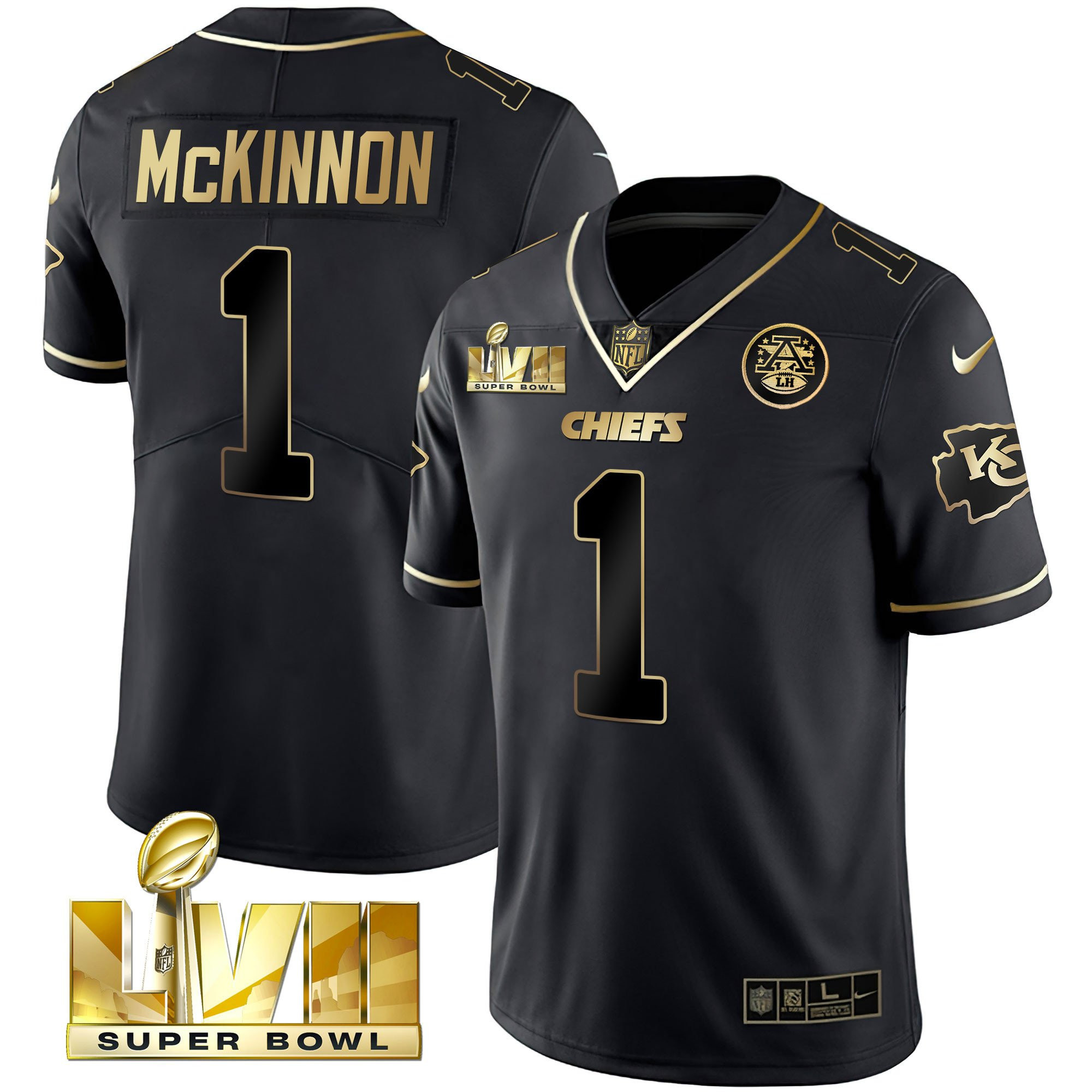 Youth's Chiefs Super Bowl Vapor Gold Jersey - All Stitched - Image 16