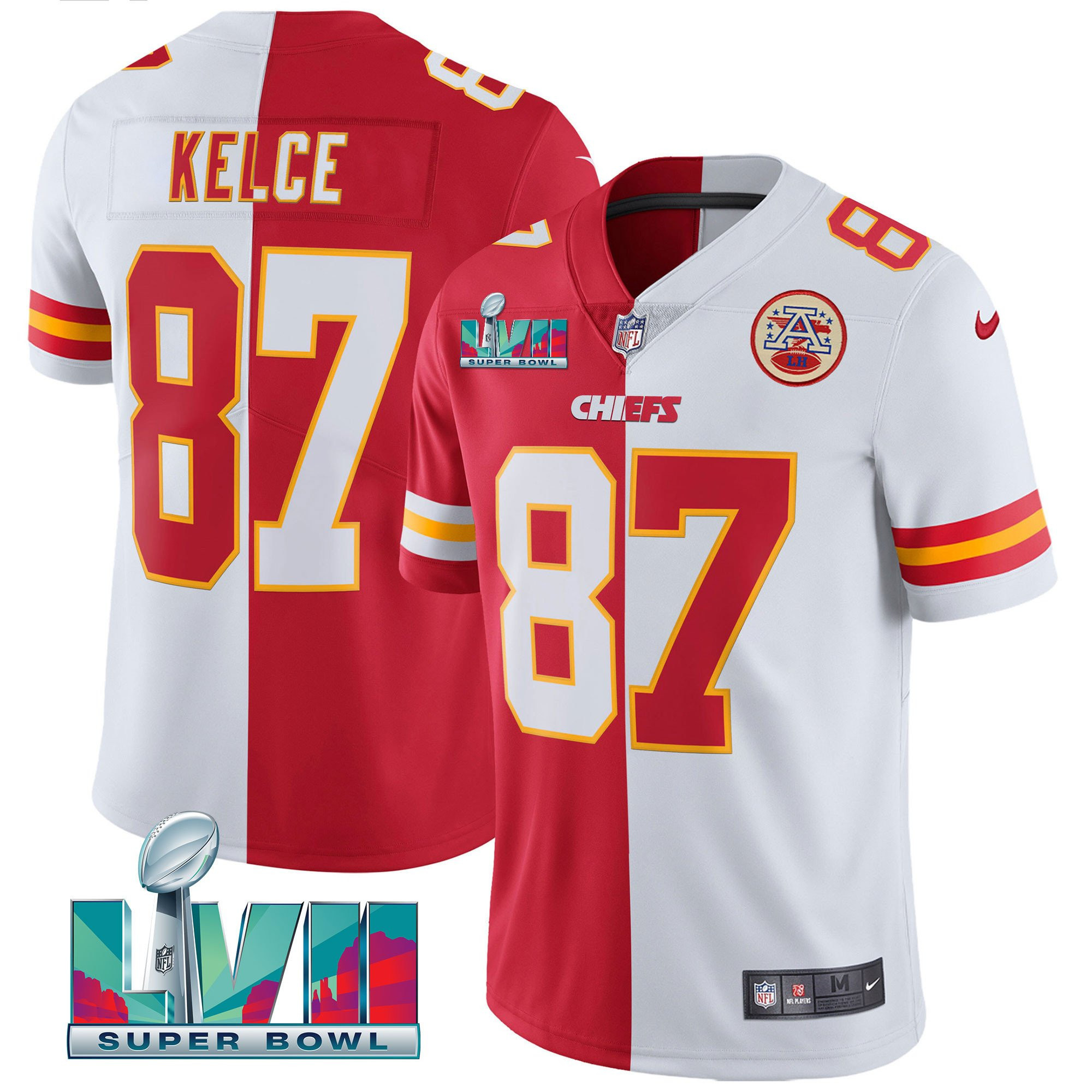 Men's Chiefs Super Bowl Vapor Gold Jersey V2- All Stitched - Image 32