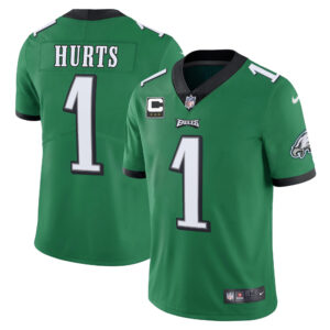 Men's Eagles Kelly Green Limited Jersey - All Stitched
