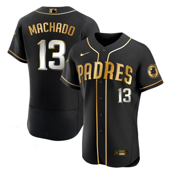Men's San Diego Padres Black Limited Jersey - All Stitched