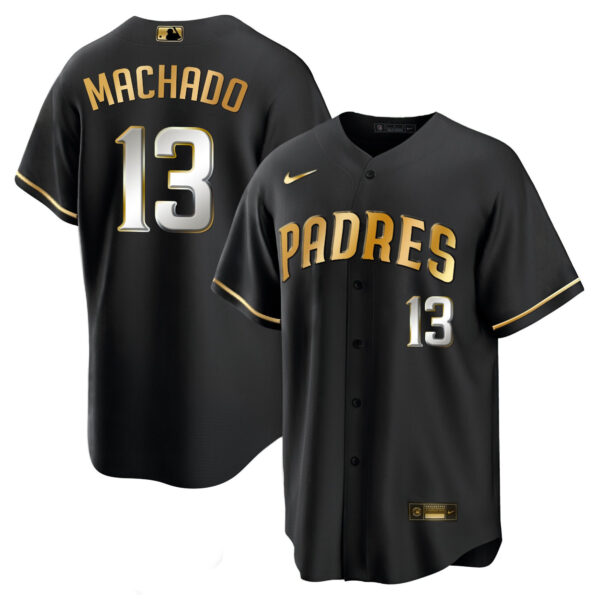 Men's San Diego Padres Black Limited Jersey - All Stitched - Image 8