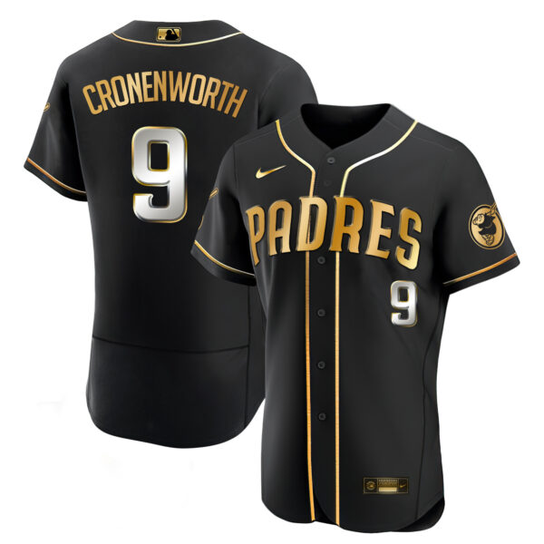 Men's San Diego Padres Black Limited Jersey - All Stitched - Image 2