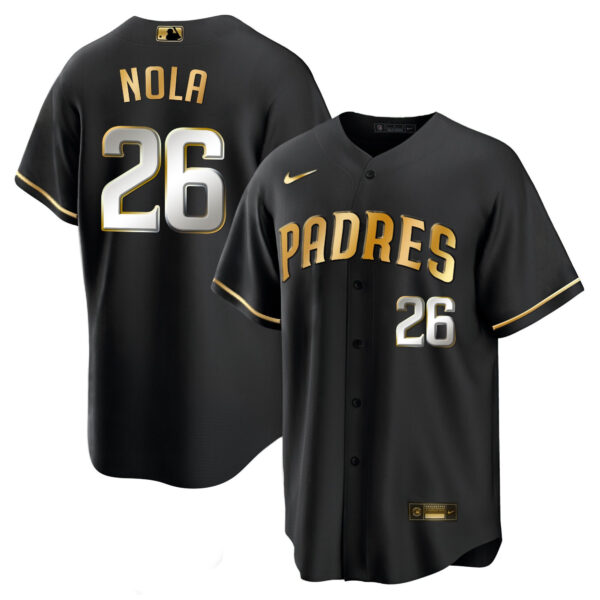 Men's San Diego Padres Black Limited Jersey - All Stitched - Image 11