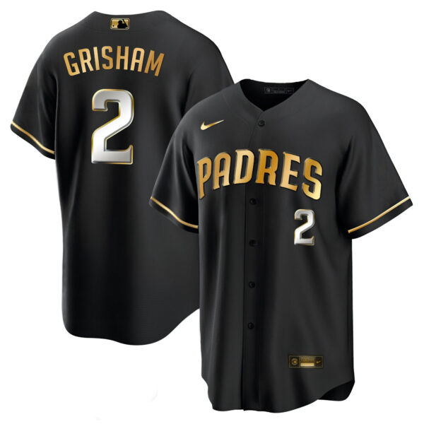 Men's San Diego Padres Black Limited Jersey - All Stitched - Image 12
