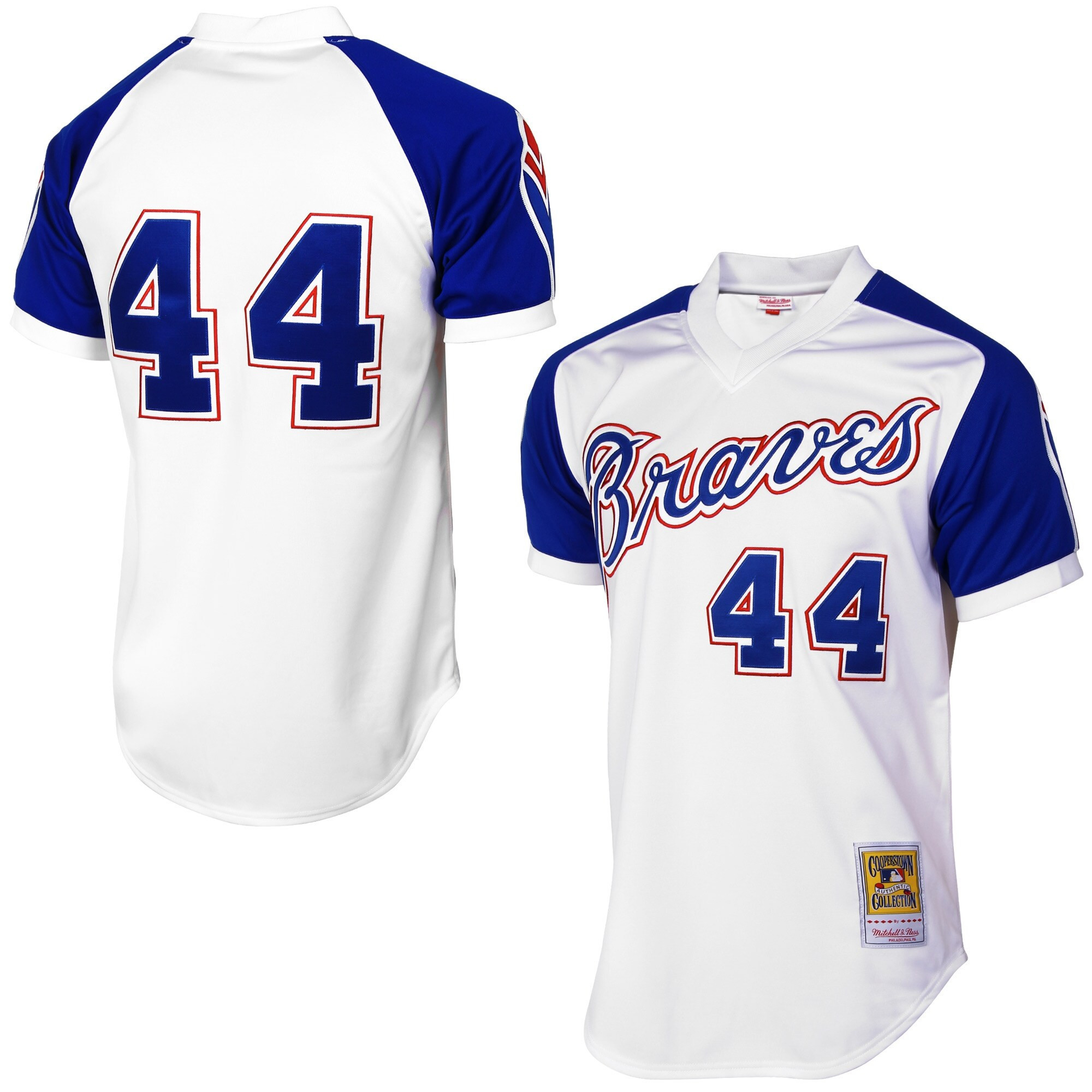 Hank Aaron Atlanta Braves 1974 Throwback Jersey - All Stitched