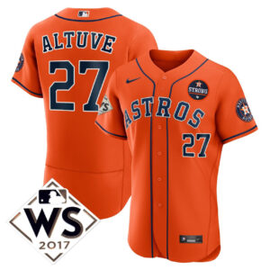 Jose Altuve Houston Astros 2017 World Series Jersey - All Stitched
