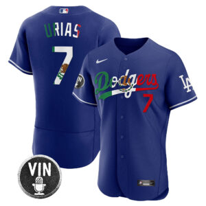 Dodgers Julio Urias Mexico Special Jersey - All Stitched