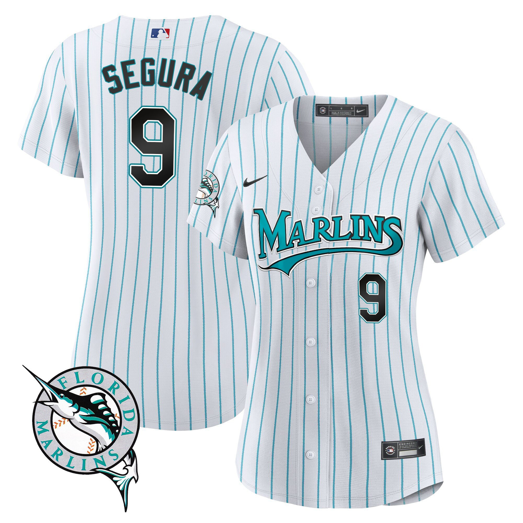 Miami Marlins Throwback Cool Base Jersey - All Stitched - Image 17