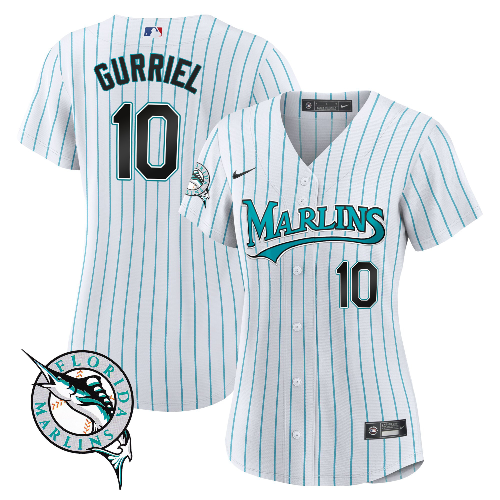 Miami Marlins Throwback Cool Base Jersey - All Stitched - Image 11