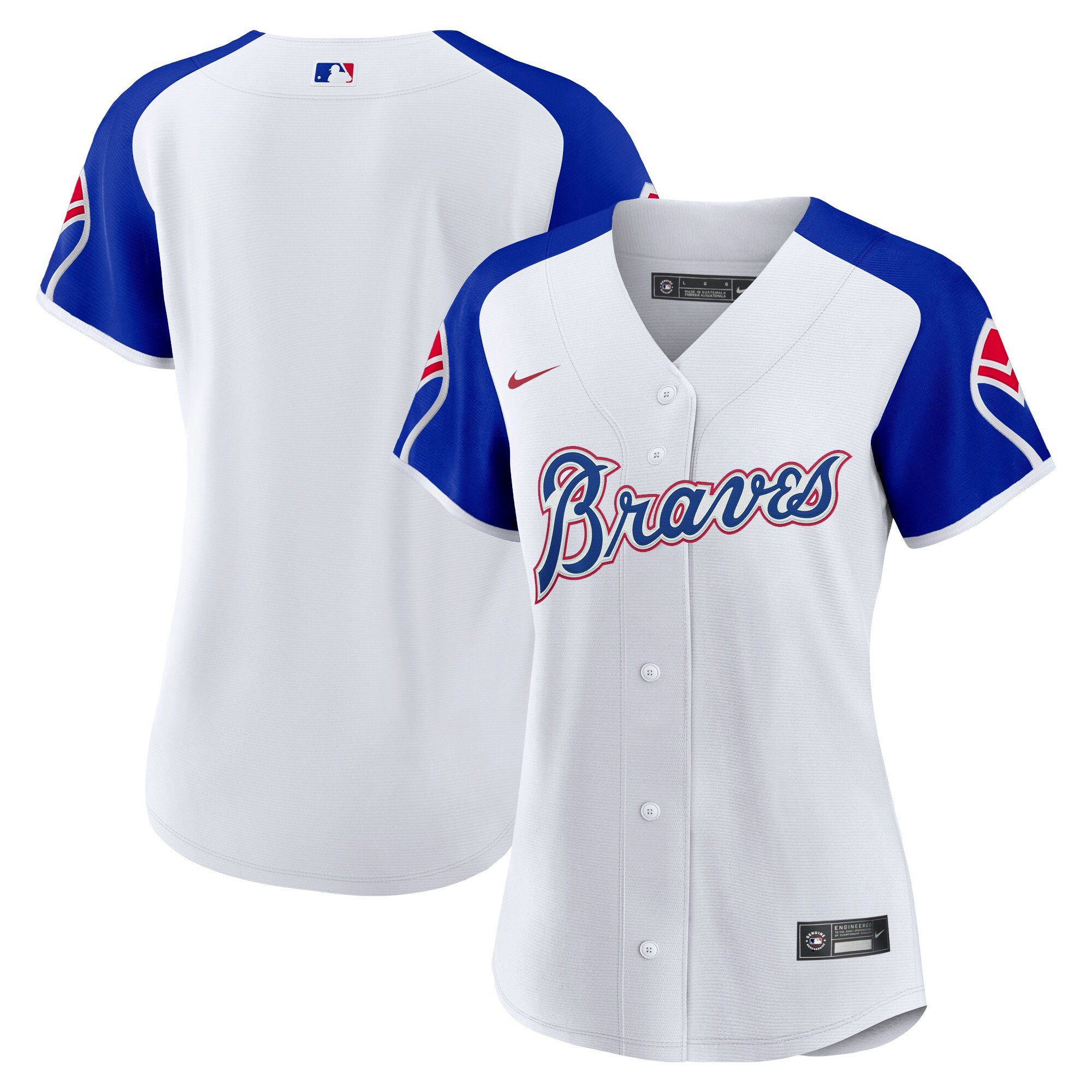 Women's Atlanta Braves Throwback 1974 - 1982 Baseball Jersey - All Stitched - Image 10