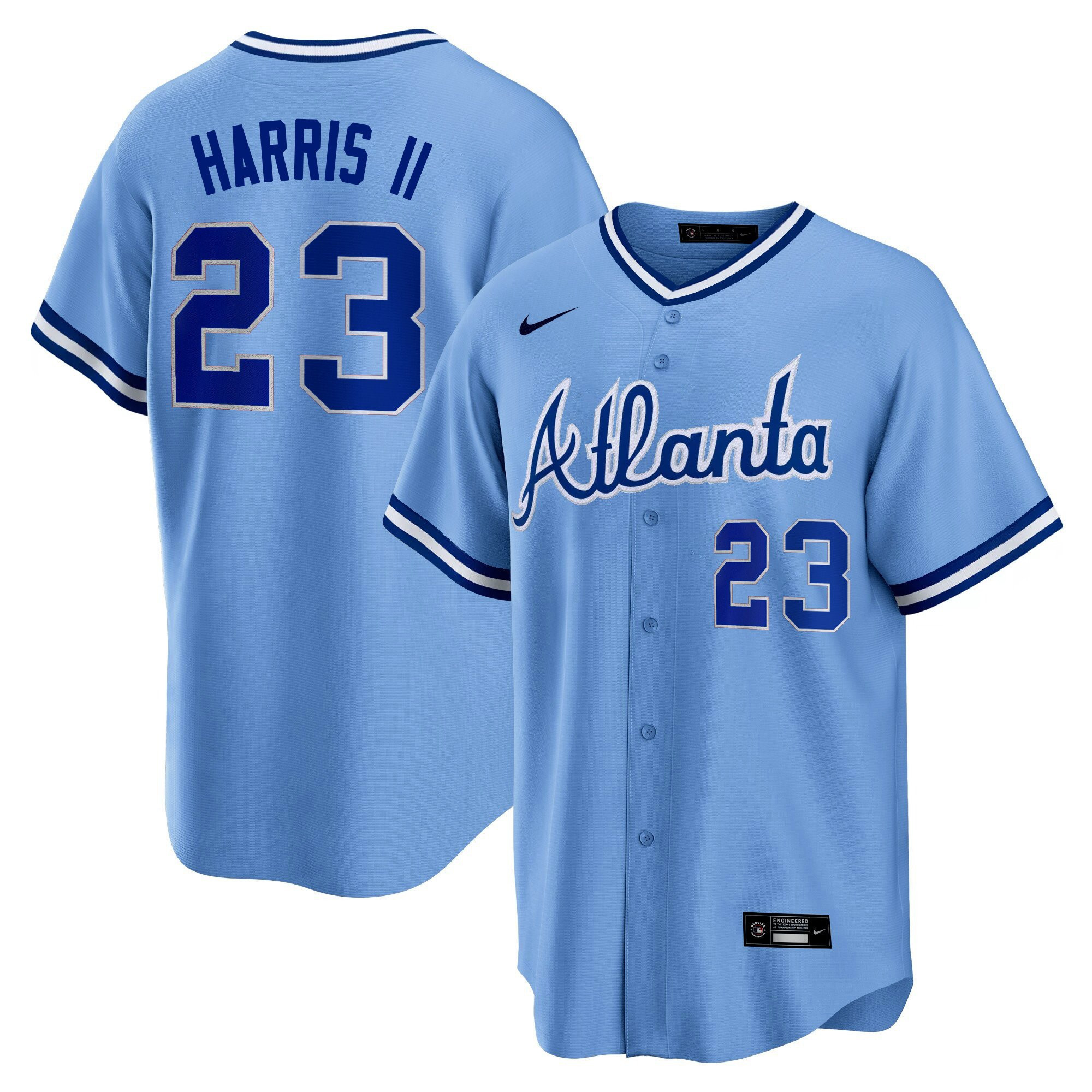 Men's Atlanta Braves Throwback 1974 - 1982 Cool Base Jersey - All Stitched - Image 24